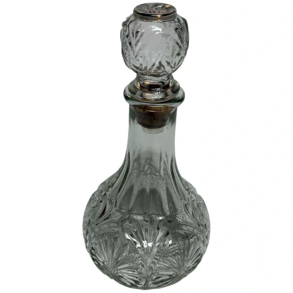 Vintage John Paul Jones Libbey Cut Glass Captains Decanter